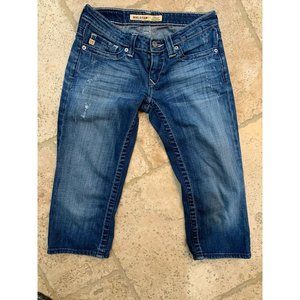 Big Star Sweet Womens Capri Crop Jeans 25 Pockets Zip Fly